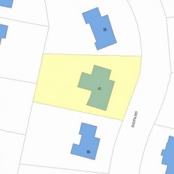 45 Judith Rd, Newton, MA 02459 plot plan