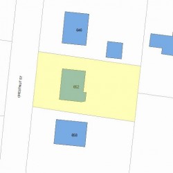 652 Chestnut St, Newton, MA 02468 plot plan