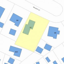 392 Wolcott St, Newton, MA 02466 plot plan