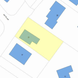 21 White Ave, Newton, MA 02459 plot plan