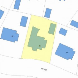 23 Hope St, Newton, MA 02466 plot plan