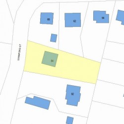 84 Staniford St, Newton, MA 02466 plot plan