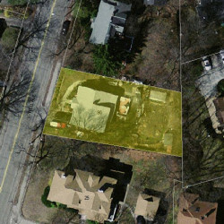 90 Lowell Ave, Newton, MA 02460 aerial view