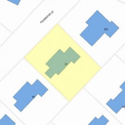 97 Fessenden St, Newton, MA 02460 plot plan