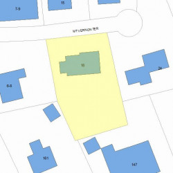 18 Mount Vernon Ter, Newton, MA 02465 plot plan