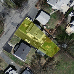 16 Mague Ave, Newton, MA 02465 aerial view