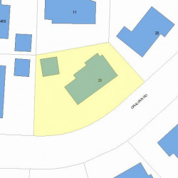 20 Gralynn Rd, Newton, MA 02459 plot plan