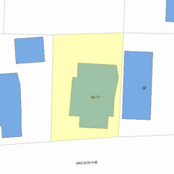 71 Madison Ave, Newton, MA 02460 plot plan