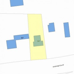 517 Washington St, Newton, MA 02458 plot plan
