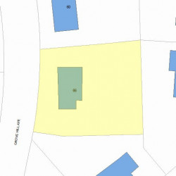 66 Grove Hill Ave, Newton, MA 02460 plot plan