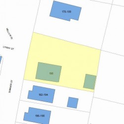 190 Sumner St, Newton, MA 02459 plot plan