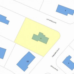 8 Littlefield Rd, Newton, MA 02459 plot plan