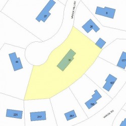 36 Varick Hill Rd, Newton, MA 02468 plot plan