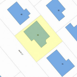 68 Wade St, Newton, MA 02461 plot plan