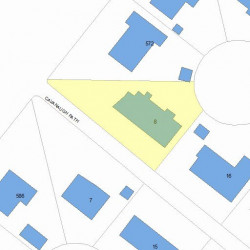 8 Cavanaugh Path, Newton, MA 02459 plot plan