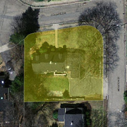 6 Colgate Cir, Newton, MA 02462 aerial view