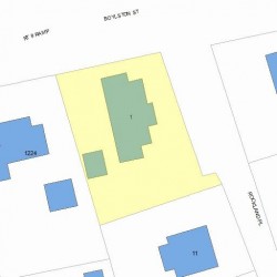 1 Rockland Pl, Newton, MA 02464 plot plan