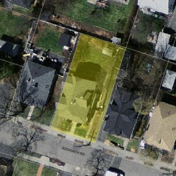 23 Elsworth Rd, Newton, MA 02465 aerial view