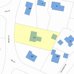 295 Mill St, Newton, MA 02459 plot plan