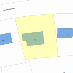 40 Shornecliffe Rd, Newton, MA 02458 plot plan