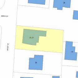 26 Jasset St, Newton, MA 02458 plot plan