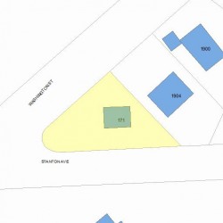 171 Stanton Ave, Newton, MA 02466 plot plan