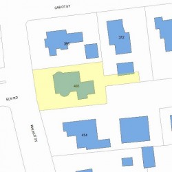 406 Walnut St, Newton, MA 02460 plot plan