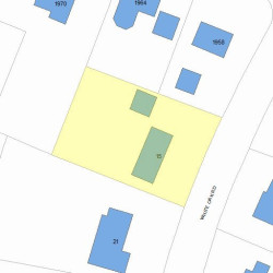 15 White Oak Rd, Newton, MA 02468 plot plan