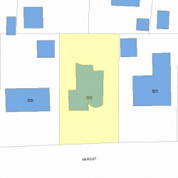 529 Ward St, Newton, MA 02459 plot plan