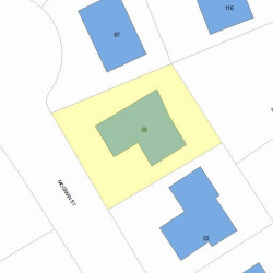 59 Mosman St, Newton, MA 02465 plot plan
