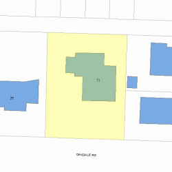 71 Oakdale Rd, Newton, MA 02459 plot plan