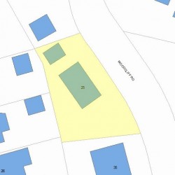 25 Woodcliff Rd, Newton, MA 02461 plot plan