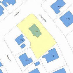 1624 Centre St, Newton, MA 02461 plot plan