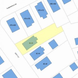 40 Eddy St, Newton, MA 02465 plot plan