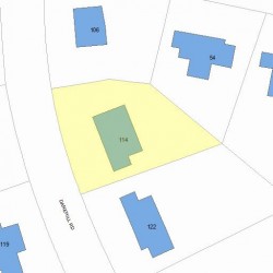 114 Dane Hill Rd, Newton, MA 02461 plot plan