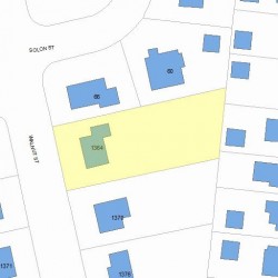 1364 Walnut St, Newton, MA 02461 plot plan