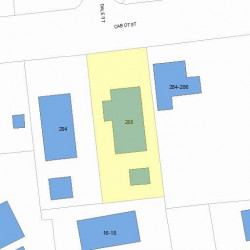 288 Cabot St, Newton, MA 02460 plot plan