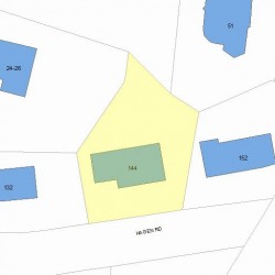 144 Hagen Rd, Newton, MA 02459 plot plan