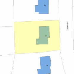 44 Lovett Rd, Newton, MA 02459 plot plan