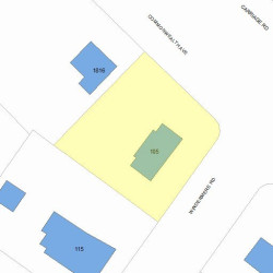 105 Windermere Rd, Newton, MA 02466 plot plan