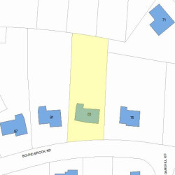 83 Bound Brook Rd, Newton, MA 02461 plot plan