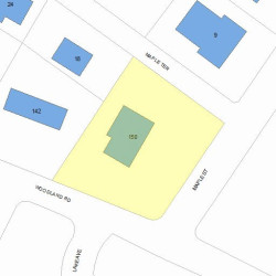 150 Woodland Rd, Newton, MA 02466 plot plan