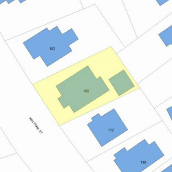 106 Waltham St, Newton, MA 02465 plot plan