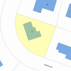 63 Burdean Rd, Newton, MA 02459 plot plan