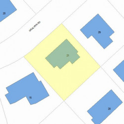 21 Gralynn Rd, Newton, MA 02459 plot plan