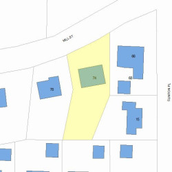 74 Mill St, Newton, MA 02459 plot plan