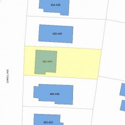 442 Lowell Ave, Newton, MA 02460 plot plan