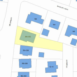 352 Waltham St, Newton, MA 02465 plot plan
