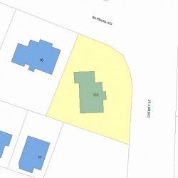 133 Cherry St, Newton, MA 02465 plot plan