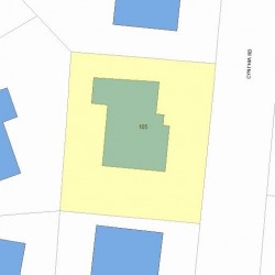 105 Cynthia Rd, Newton, MA 02459 plot plan